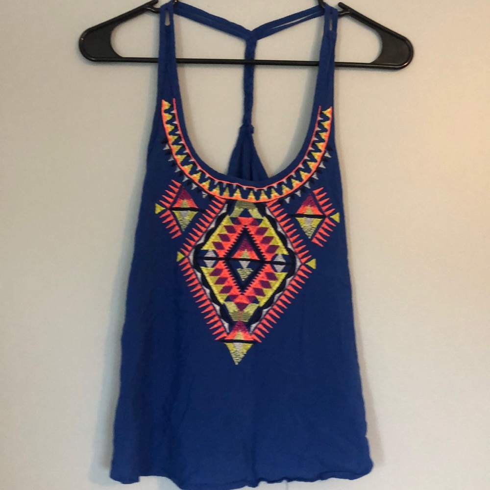 Braided racer back tank top